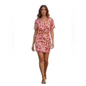 Royalty by Maluma 2Piece Set NWT Floral Crop Top Skirt Set Trendy Summer Small/4